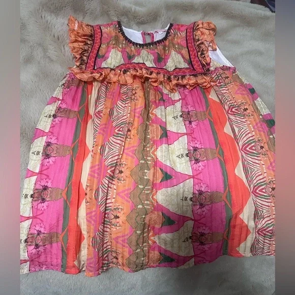 Anthropologie Siddartha Bansal Sanya Ruffle Sleeveless Top. Size S. EUC - Picture 6 of 6